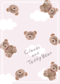 Dull pink Clouds and Teddy Bear 05_2