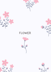 Flower pattern / light purple