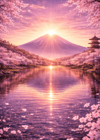 富士山與櫻花｜春光滿溢#3