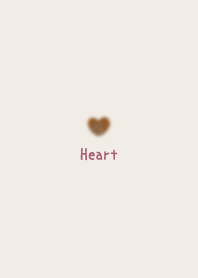 Watercolor Heart *Brown*