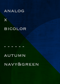 analog x bicolor - autumn navy & green