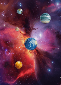 space and stars theme