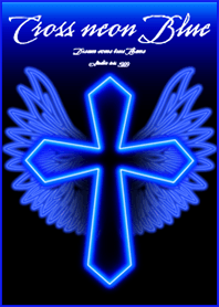 Cross neon blue+Wings