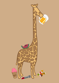Zoo cute giraffe -2