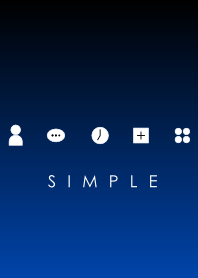 シンプル（ブラック ブルー）V.2