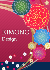 Desain kimono Jepang yang indah