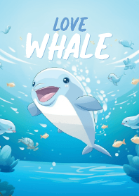 chubby whale in underwater world 1