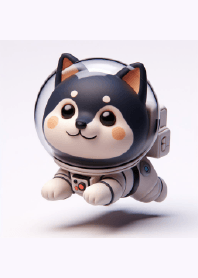 Astronaut Black Shiba Inu-0226170