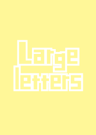 Large letters Yellow