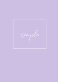 simple cursive -lavender-