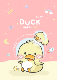 Daffy Duck. Pink Galaxy.