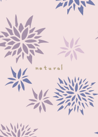 Handwriting flower Purple. from Japan