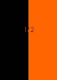 1/2 orange and black
