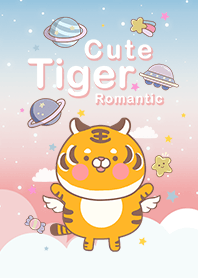 浩瀚宇宙-可愛寶貝老虎 漸層色 藍色