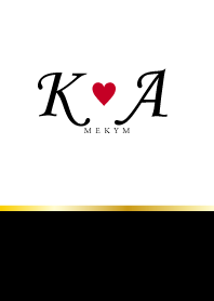 Love Initial K&A イニシャル