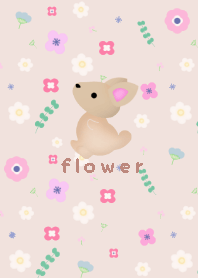chihuahua nordic flower theme22 beige