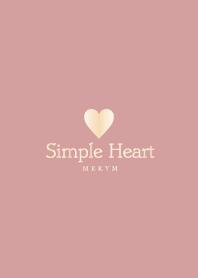 Dusky Pink Heart 4 -SIMPLE-