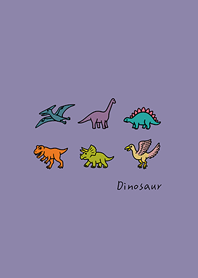迷你小恐龍集合囉(莫蘭迪紫色)