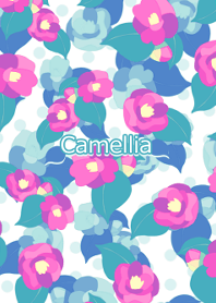 Retro pop camellia -Pink-