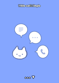 White cat & Simple type B blue