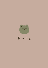 Beige and frog.