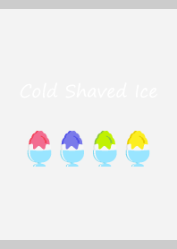 Cold Shaved Ice on gray