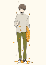 Autumn color boy