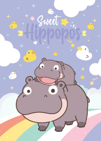 ฮิปโปน้อย ดึ๋งดั๋ง สวีท x น้องเป็ด