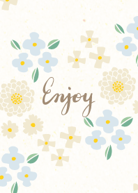 Adult beige and colorful flowers5 Japan