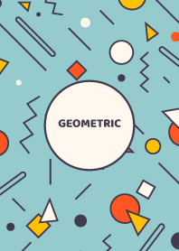 Geometric Morning Glory Blue 2