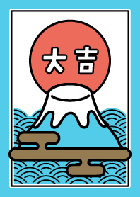 Dai-kichi / Mt.Fuji / Powder Blue x Red