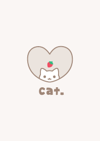 ねこいちご[くすみベージュ]