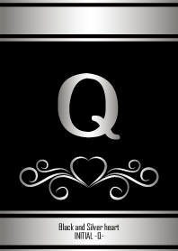 Black and Silver Initial -Q-