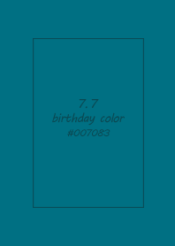 birthday color - July 7