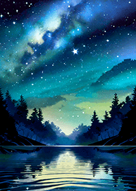 Beautiful starry night view#1993
