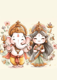 พระพิฆเนศ&พระแม่ลักษมี ประทานพร โชคลาภ_2