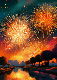 Beautiful Fireworks Theme#108
