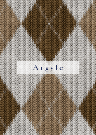 Argyle Style Embroidery beige 68