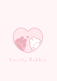 うさぎとハート / ぴんく