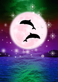Lucky Strawberry Moon double dolphins15