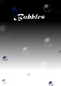 Bubbles -Black. Ver2-