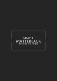 MATTE-BLACK SIMPLE 20