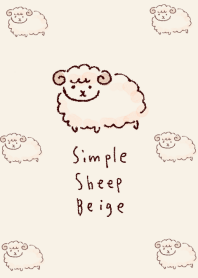 簡單的 羊 淺褐色的