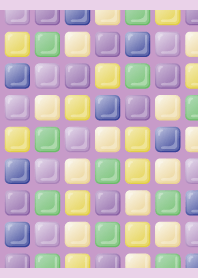 blue tiles on light purple