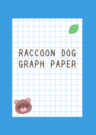 RACCOON DOG GRAPH PAPERj-BLUE-YELLOW
