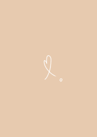 Simple beige heart.