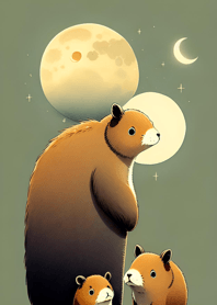 Ukiyo-e - Capybara 2ef2e2