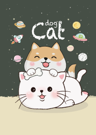 Cat & Dog Green Dark