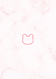 Simple bear and marble babypink03_2