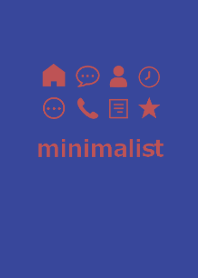 minimalist #blue red